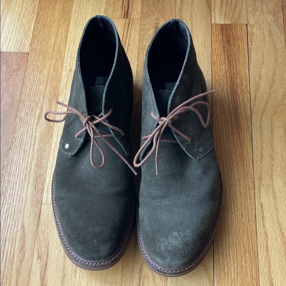 Joseph Abboud Dark Olive Chukka Boots